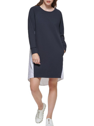 DKNY Midi Καθημερινό Φόρεμα Μαύρο P1LDVLIW-FXL