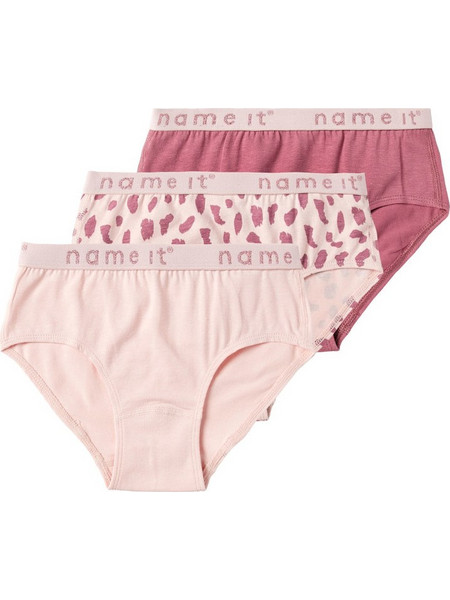 Εσώρουχα Name It για κορίτσι 3τμχ Pink