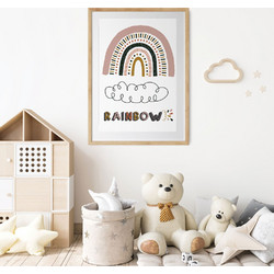 ΠΑΙΔΙΚΗ ΑΦΙΣΑ RAINBOW 2 48287 (PVC/PLEXIGLASS ΦΥΣΙΚΟ ΞΥΛΟ ΜΕ ΠΛΑΙΣΙΟ) 40x60cm