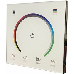 Avide LED Strip 12V 144W RGB Touch Remote and Controller White - (ABLS12VTPRGB-144W-W)