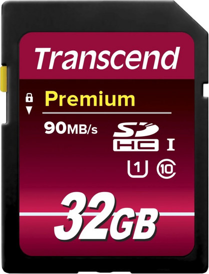 Κάρτα Μνήμης Transcend Premium 400X SDHC 32GB Class 10 U1 UHS-I