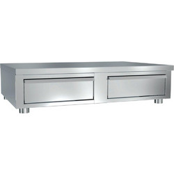 Ανοξείδωτη Διπλή Συρταριέρα Καφέ 80x70x20cm Dominox SKA-086-2S