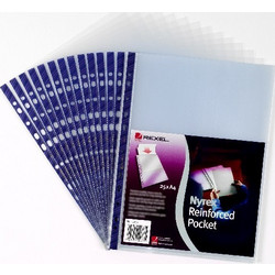 ΖΕΛΑΤΙΝΕΣ ΕΝΙΣΧΥΜΕΝΕΣ REXEL 12233 BLUE TOP 25 ΤΕΜ