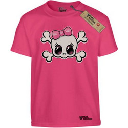 Takeposition Cute Scull Παιδικό T-Shirt Κοντομάνικο Φούξια 806-1090