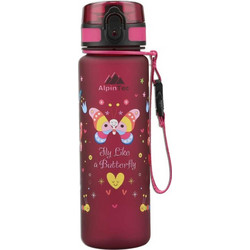 AlpinPro Alpintec Kids Butterfly Παιδικό Μπουκάλι Πλαστικό BPA Free Κόκκινο 500ml