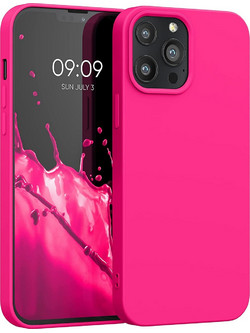 KWmobile Θήκη Σιλικόνης Apple iPhone 13 Pro Max - Soft Flexible Rubber Cover - Neon Pink (55975.77)