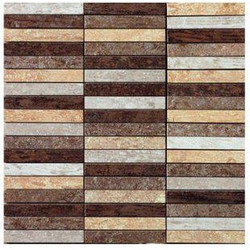 Πλακάκι Ψηφίδα σε Δίχτυ Γκρι Μπεζ Καφέ Fusion Multi Color 30χ30