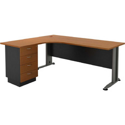 Woodwell Superior Γωνιακό Επαγγελματικό Γραφείο Ξύλινο 180x150x75cm EO995L,1