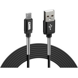 Καλώδιο USB Σε Micro-Usb Lampa 2 Μέτρα Μαύρο 38921 LAMPA ΧΕL3892.1/T