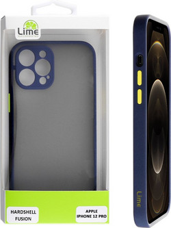 Lime Θήκη Iphone 12 PRO 6.1 Hardshell Fusion Camera Guard Blue With Yellow Keys