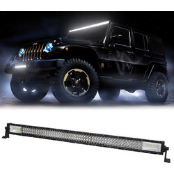 GloboStar(R) 85484 PRO Series Μπάρα Ίσια - Straight TRI-ROW 7D για Αυτοκίνητα + Φορτηγά LED CREE XBD 540W 54000lm 15 + 60 DC 10-30V Αδιάβροχη IP65 Ψυχρό Λευκό 6000K 85484