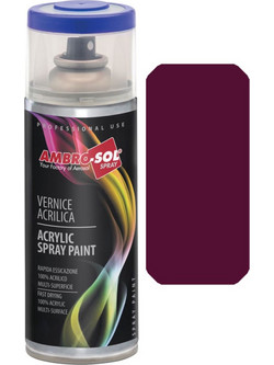 Ambro-Sol Σπρέι Βαφής Μαύρο Κόκκινο Gloss 400ml