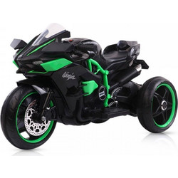 Moni Ninja Ηλεκτροκίνητο Παιδικό Μηχανάκι 12V Μαύρο Πράσινο