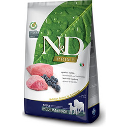 Farmina N&D Prime Grain Free Adult Medium & Maxi with Lamb & Blueberry 12kg