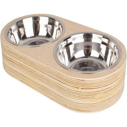 Μπωλ Για Κατοικίδια Dinner Time (Σετ 2Τμχ) PT3739WD 18x7,8cm Natural Present Time
