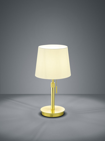 Trio Lighting 509100108 Πορτατίφ Ε27 Λευκό Χρυσό Φ25.5xΥ56cm