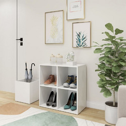 vidaXL Παπουτσοθήκη Ξύλινη Λευκή Μ105xΠ35.5xΥ70cm 808251