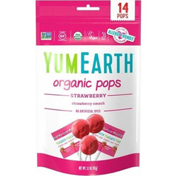 Yumearth Organic Pops Βιολογικά Γλειφιτζούρια Φράουλα (87gr) 14τεμ