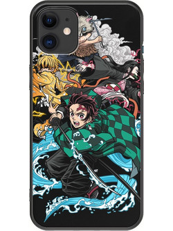 Θήκη Demon Slayer iPhone 11 Black TPU (Μαύρη Σιλικόνη)