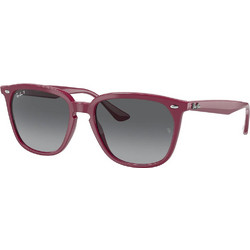 Ray-Ban RB4362 6383/T3 Ανδρικά Γυαλιά Ηλίου Τετράγωνα Κοκάλινα Μπορντό με Γκρι Degradee Φακό