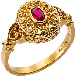Δαχτυλίδι Anastasios Creations χρυσό ασήμι 925 σχέδιο βυζαντινό FD347