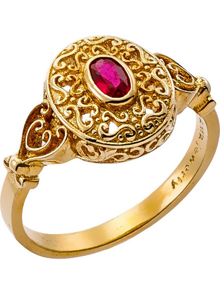 Δαχτυλίδι Anastasios Creations χρυσό ασήμι 925 σχέδιο βυζαντινό FD347