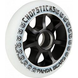 CHOPSTICKS PANDA SCOOTER WHEEL 100mm WHITE/BLACK