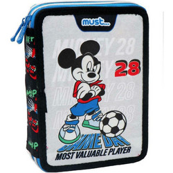 Must Disney Mickey Mouse Game Day Κασετίνα Γεμάτη με 2 Θήκες Πολύχρωμη 563023