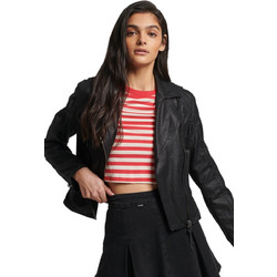Superdry Γυναικείο Μπουφάν Κοντό Μαύρο W5011163A-02A