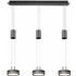 Trio Lighting Franklin Κρεμαστό Φωτιστικό Οροφής Ράγα Τρίφωτο LED με Θερμό Λευκό Φως Γκρι 326510342