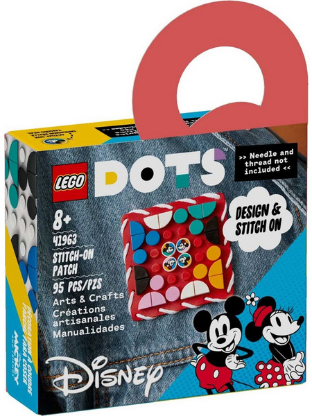 Lego Dots Mickey Mouse Minnie Stitch-On Patch για 8+ Ετών 41963