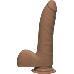 Doc Johnson D 7" Ρεαλιστικό Dildo με Βεντούζα & Όρχεις 18cm Caramel