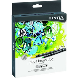 Lyra Aqua Brush Duo Μαρκαδόροι Ζωγραφικής Σετ 36 Χρώματα