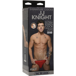 Doc Johnson JJ Knight Ρεαλιστικό Dildo με Βεντούζα & Όρχεις 21.5cm Vanilla