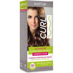 Kativa Keep Curl Activator Leave In Κρέμα Φορμαρίσματος Μαλλιών για Μπούκλες 200ml