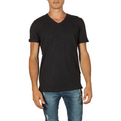 Minimum Earlham ανδρικό slub t-shirt μαύρο 143460222-blk