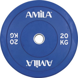 Δίσκος Crossfit Color Bumper 20KG O50MM 84605 Amila (+ΔΩΡΕΑΝ KINISSIS Plus)