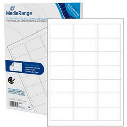 Αυτοκόλλητες Ετικέτες Mediarange Α4 (MRINK148) 63.5x38.1mm - 50τμχ MRINK148