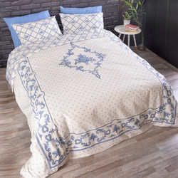 Palatex Σετ Σεντόνια King Size με Λάστιχο 180x200+30 Carmine Blue