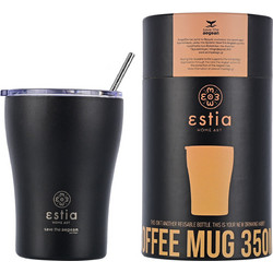 Estia Coffee Mug Save The Aegean Midnight Black 350ml