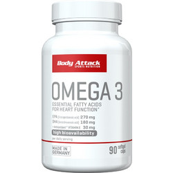 Body Attack Omega-3 Ιχθυέλαιο 90 Μαλακές Κάψουλες
