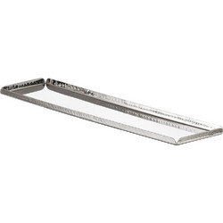 Δίσκος παρουσίασης INOX σφυρήλατος 50x11 5x1 3cm Leone c422470