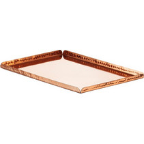 Δίσκος παρουσίασης INOX σε χρώμα χαλκού copper σφυρήλατος 30 5x21x1 3cm Leone c422471