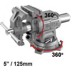 Μέγγενη Πάγκου Ατσάλινη Ingco (HBV085) 5"/127mm HBV085