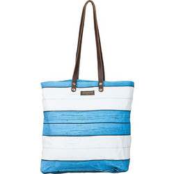 Bubel Barcelona Nautic Υφασμάτινη Τσάντα Θαλάσσης Ώμου Γαλάζια