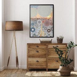 ΑΦΙΣΑ WALL-DESIGN CIRCULAR PERSPECTIVE 49507 (PVC/PLEXIGLASS ΜΑΥΡΗ ΚΟΡΝΙΖΑ) 30x40cm