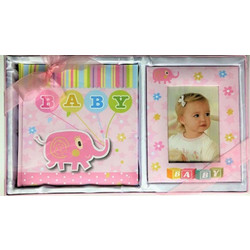 Κορνίζα Με Άλμπουμ Παιδικό (Σετ 2Τμχ) YM534240201 Pink Max Home