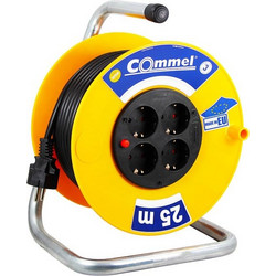 ΜΠΑΛΑΝΤΕΖΑ ΚΑΡΟΥΛΙ ΣΟΥΚΟ ΜΕ ΚΑΛΩΔΙΟ 20m H05VV-F PVC 3X1.5 16Α/3500W & 4 ΥΠΟΔΟΧΕΣ ΣΟΥΚΟ 0960 COMMEL 3858883839210