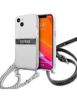 Guess Chain Strap Back Cover Transparent (iPhone 13 mini)
