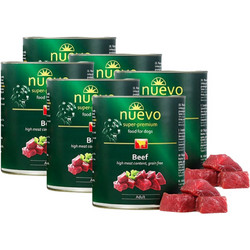 Nuevo Super Premium Adult Grain Free with Beef 6x800gr